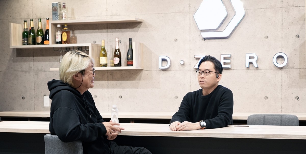 谷口、矢野がディーゼロの未来を話している様子